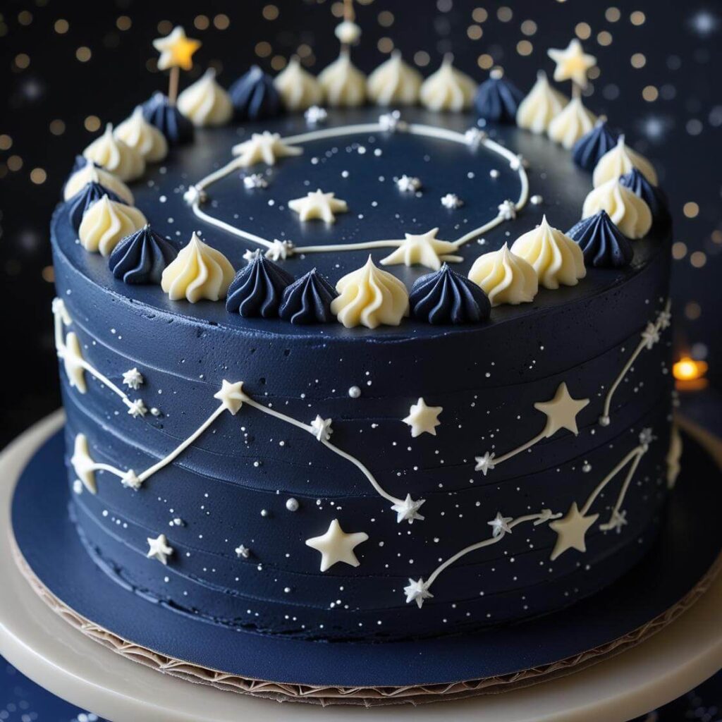 Chocolate Starry Night Cake