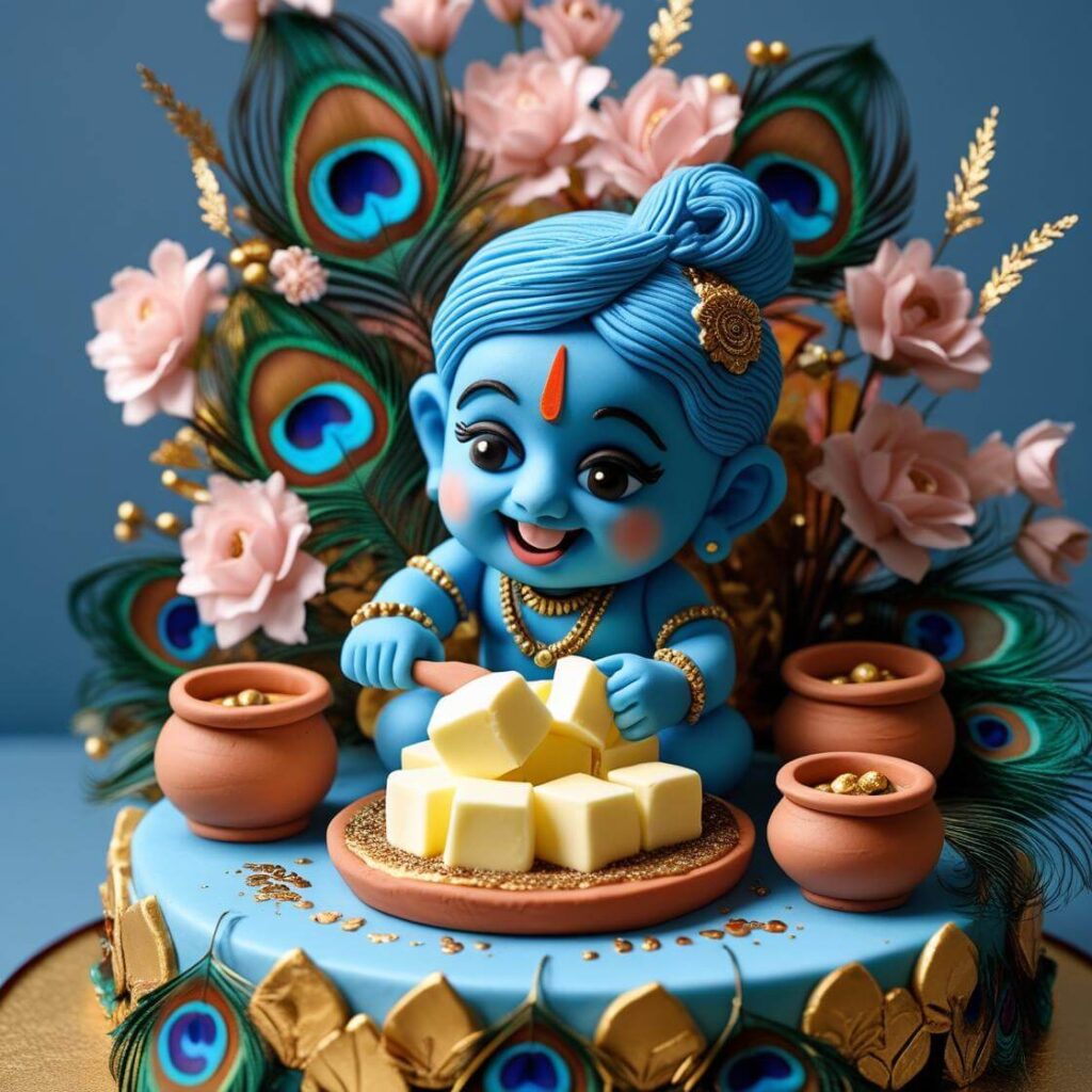 Classic Baby Krishna (Makhan Chor) Design