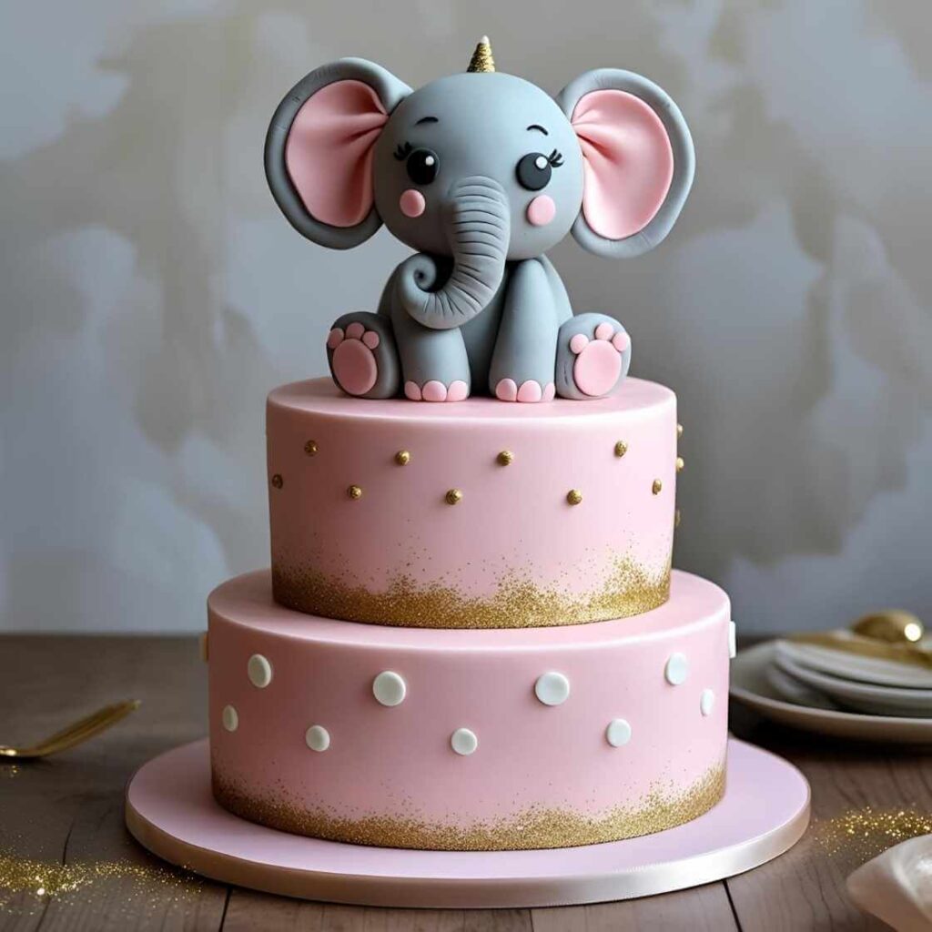 Classic Fondant Elephant Cake