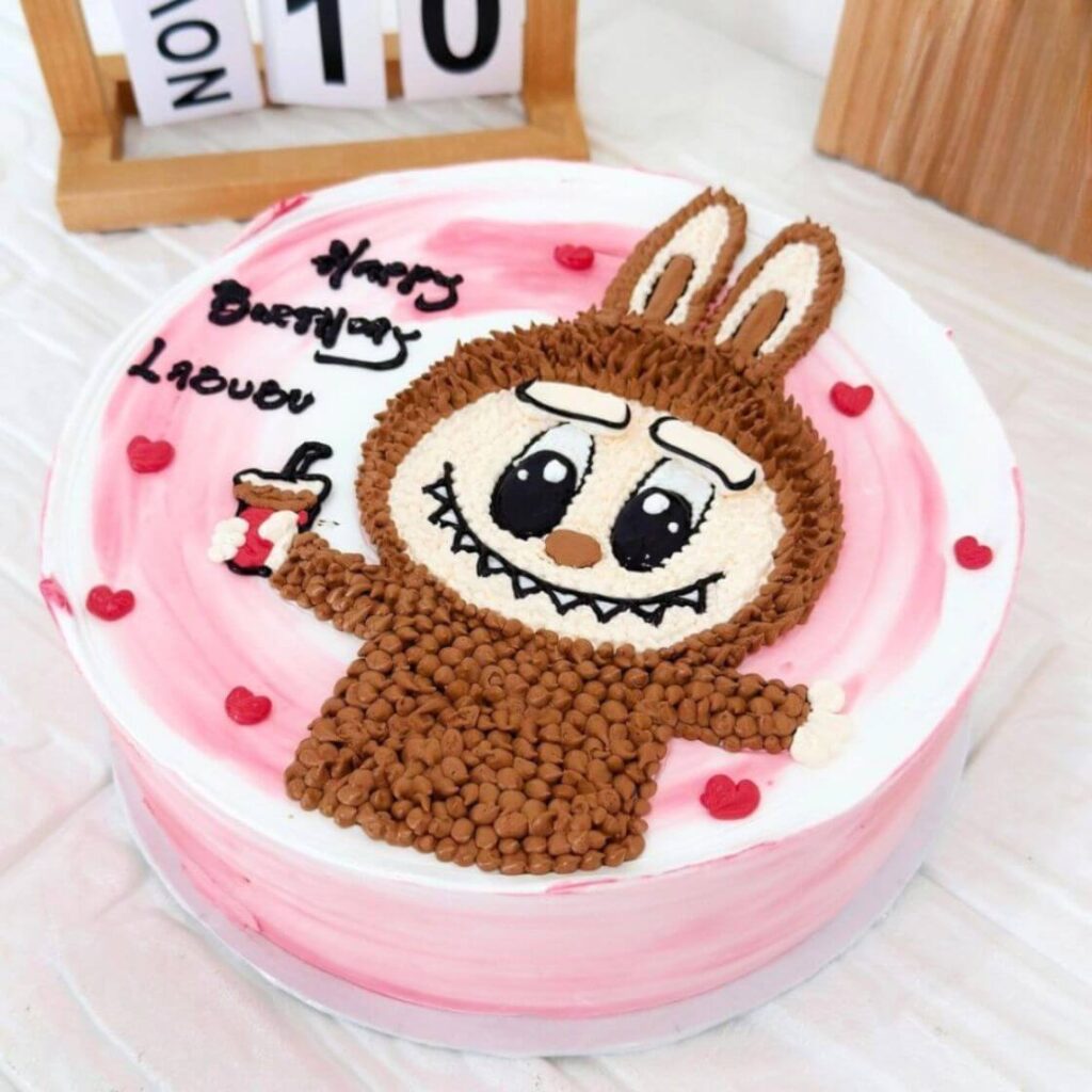 Classic Labubu Fondant Cake