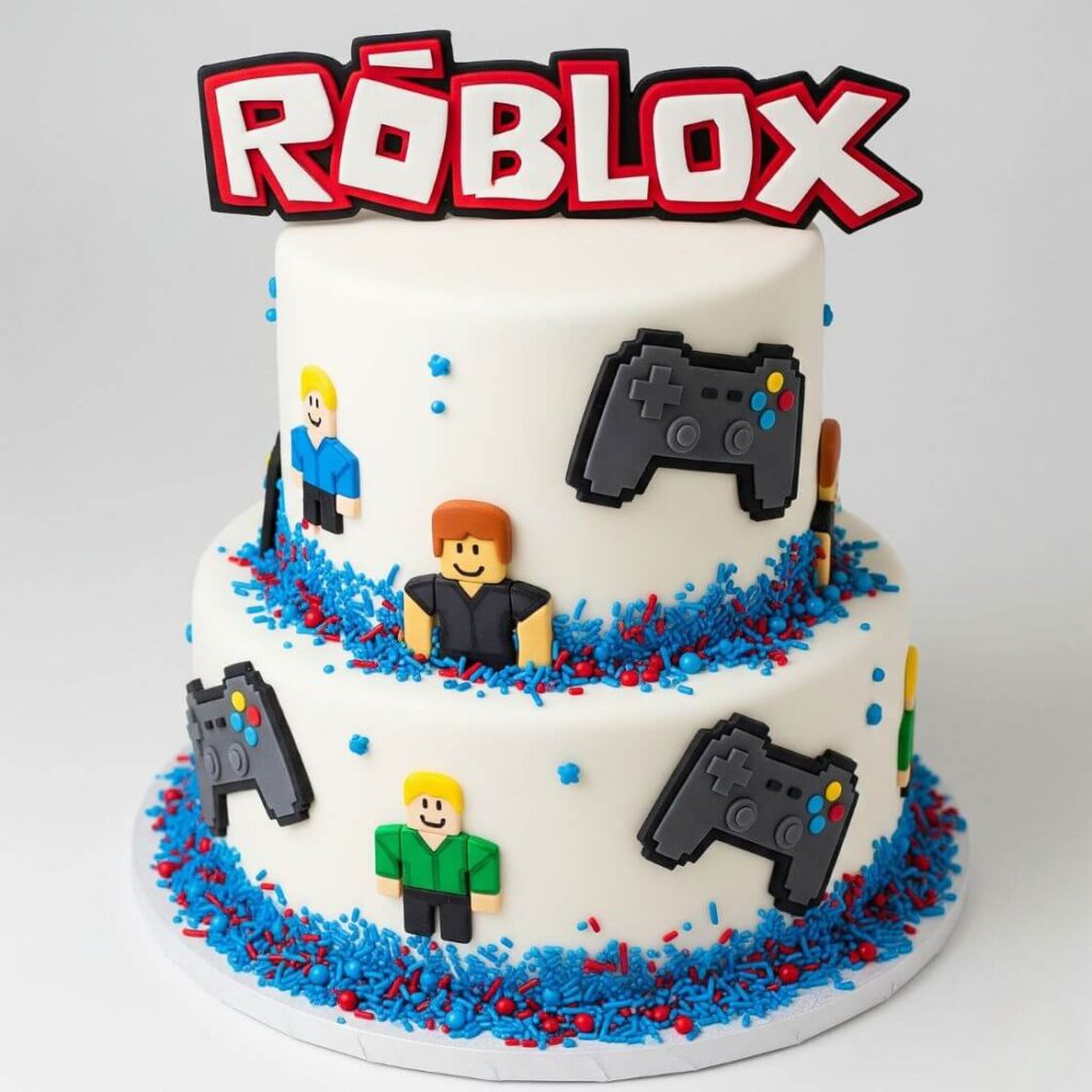 Classic Roblox Logo Cake