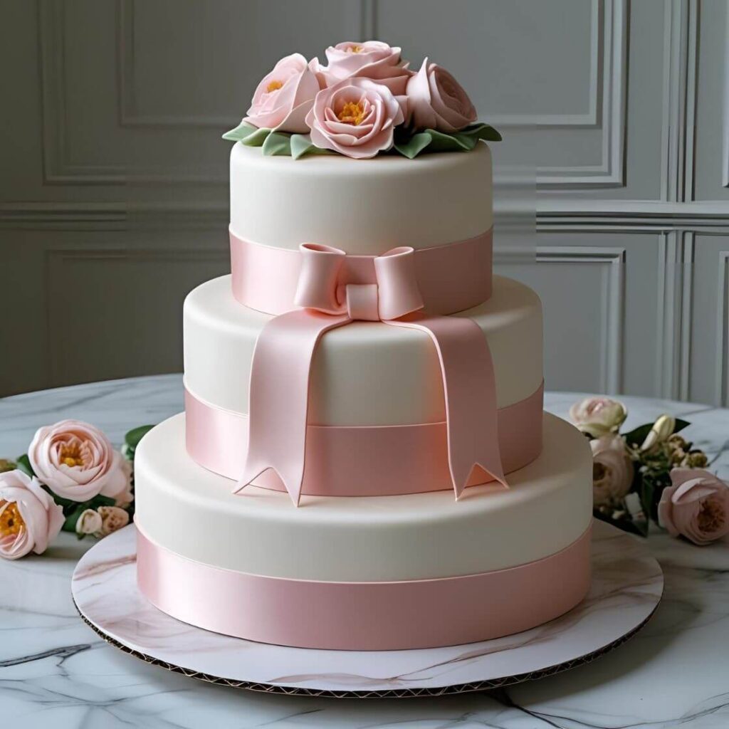 Classic Satin Ribbon Cake