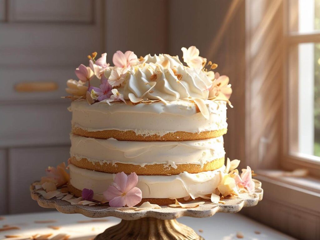 Coconut Flour Vanilla Cake