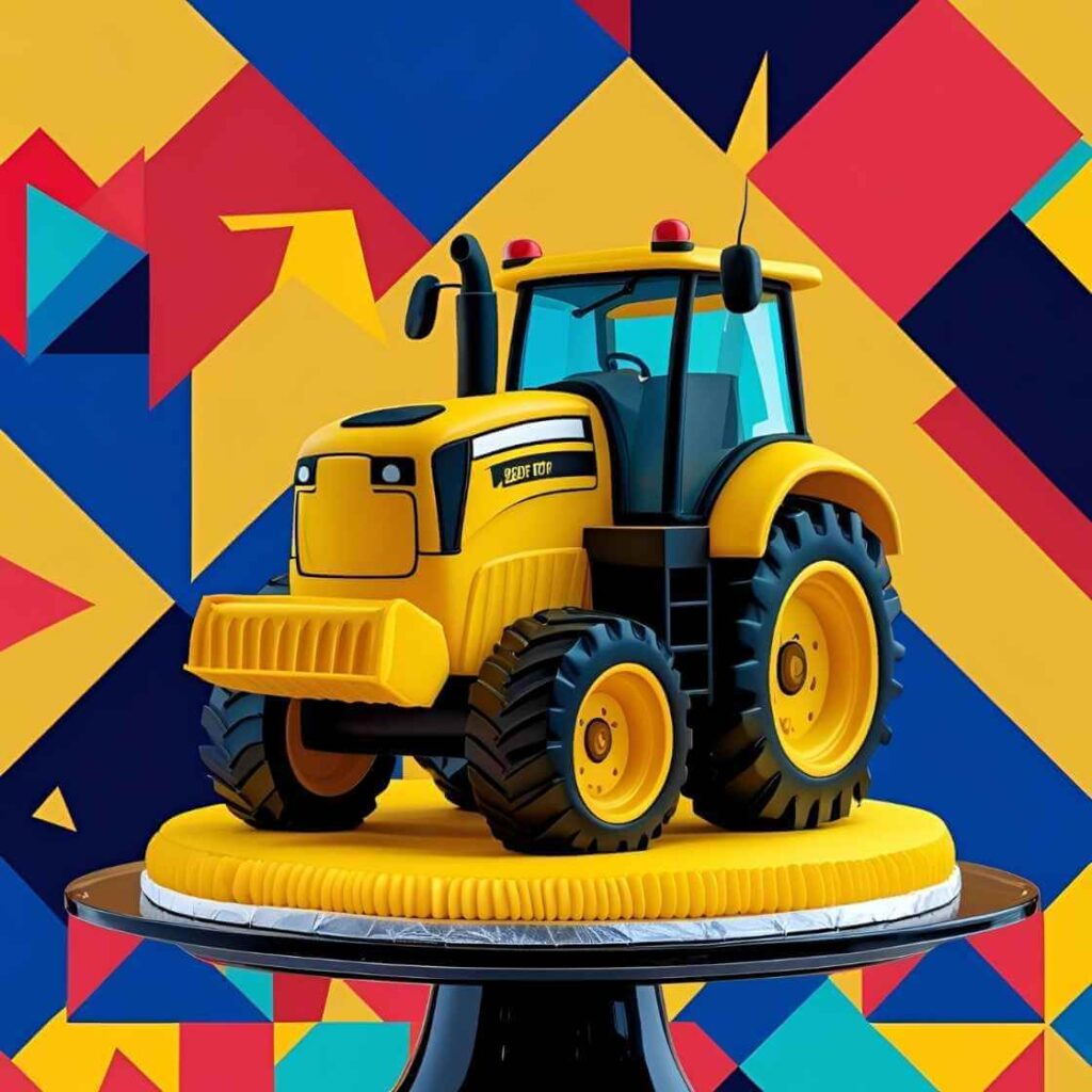 Construction Tractor Cake (Digger Style)