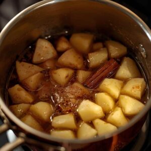 Cooking the Apple Filling Step