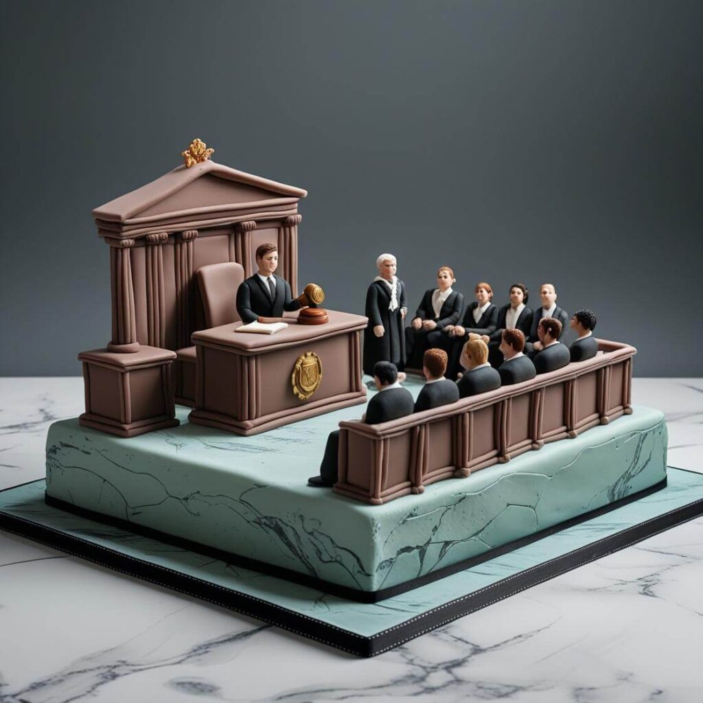 10 Unique Cake Designs for Advocates: Celebrate Legal Excellence 4 Courtroom Scene Cake