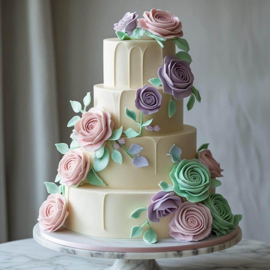 10 Aesthetic Cake Ideas That Went Viral on Instagram 2 Dripping Florals Cake