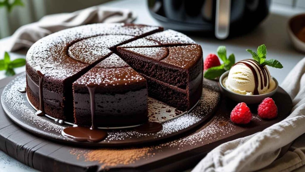Easy Air Fryer Chocolate Cake Recipe