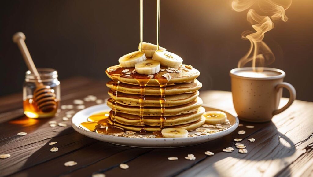 Easy & Fluffy Oat Pancake Recipe Delicious and Healthy.