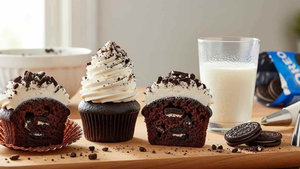 Easy Homemade Oreo Cupcake Recipe with Cream Cheese Frosting