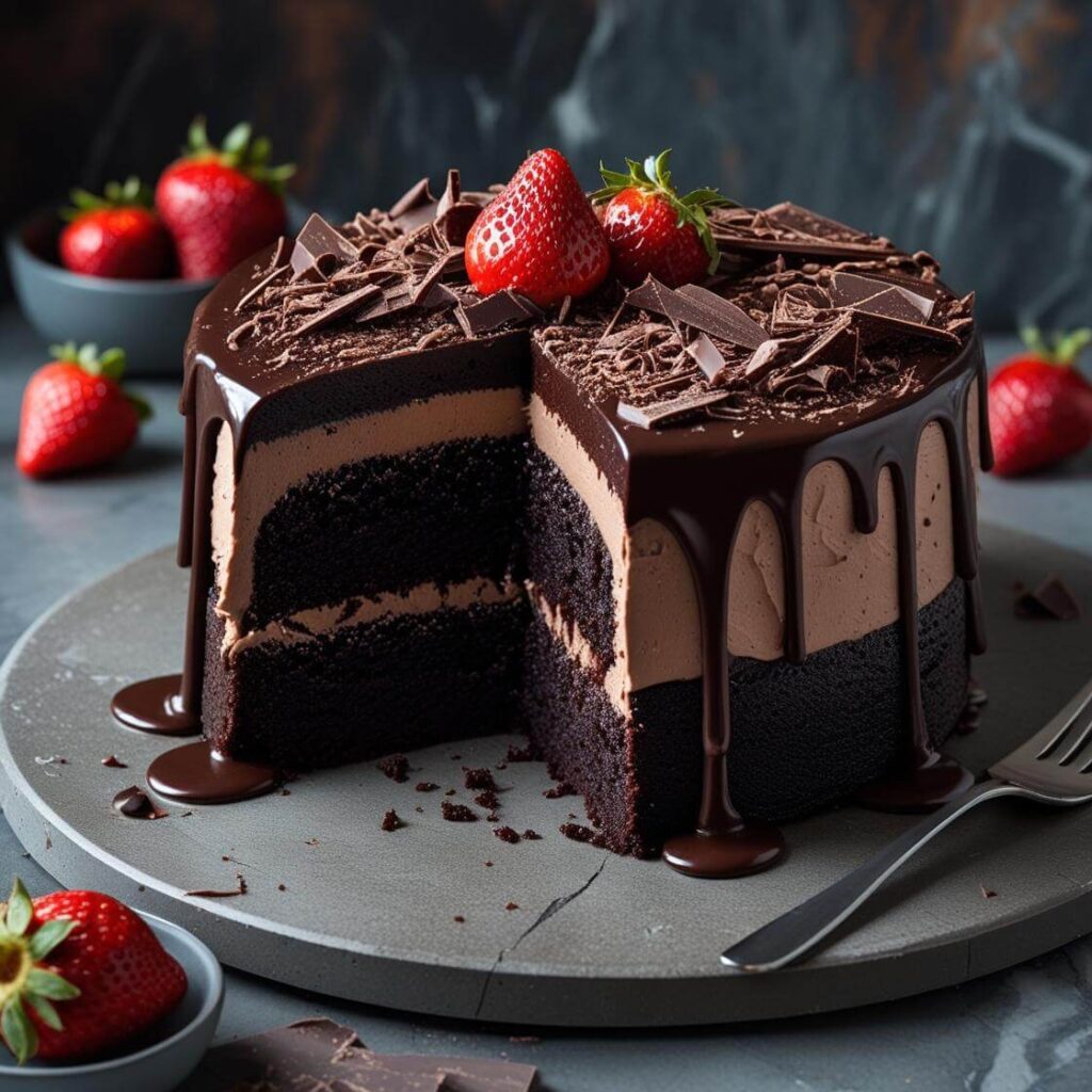 Eggless Chocolate Cake