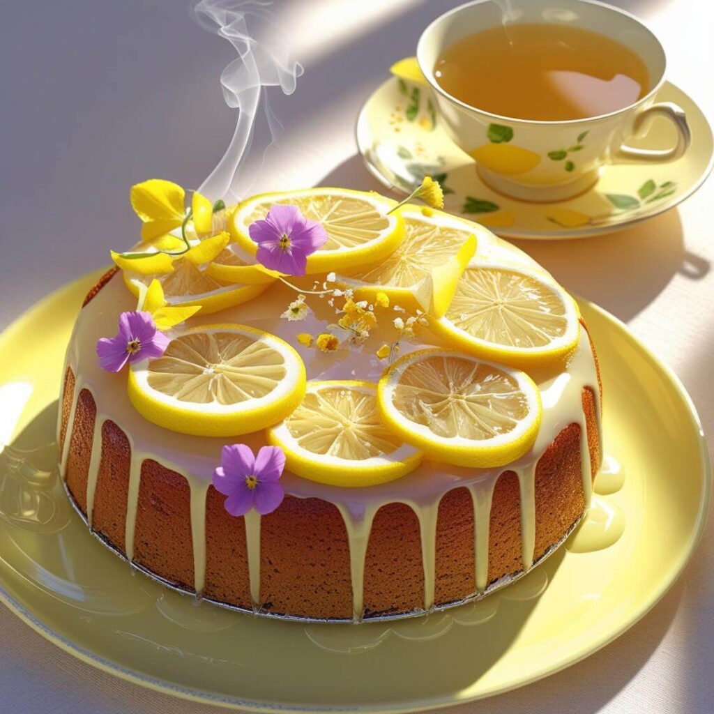 Eggless Lemon Cake