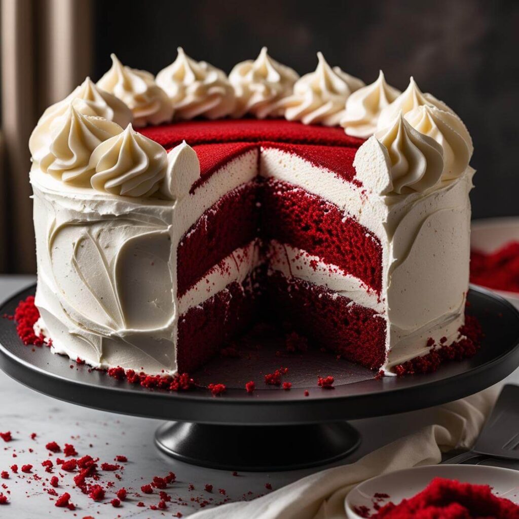Eggless Red Velvet Cake