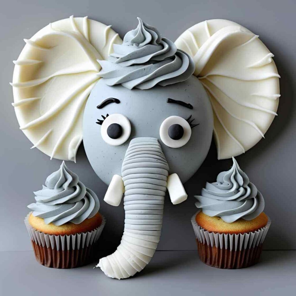 Elephant Cupcake Cake