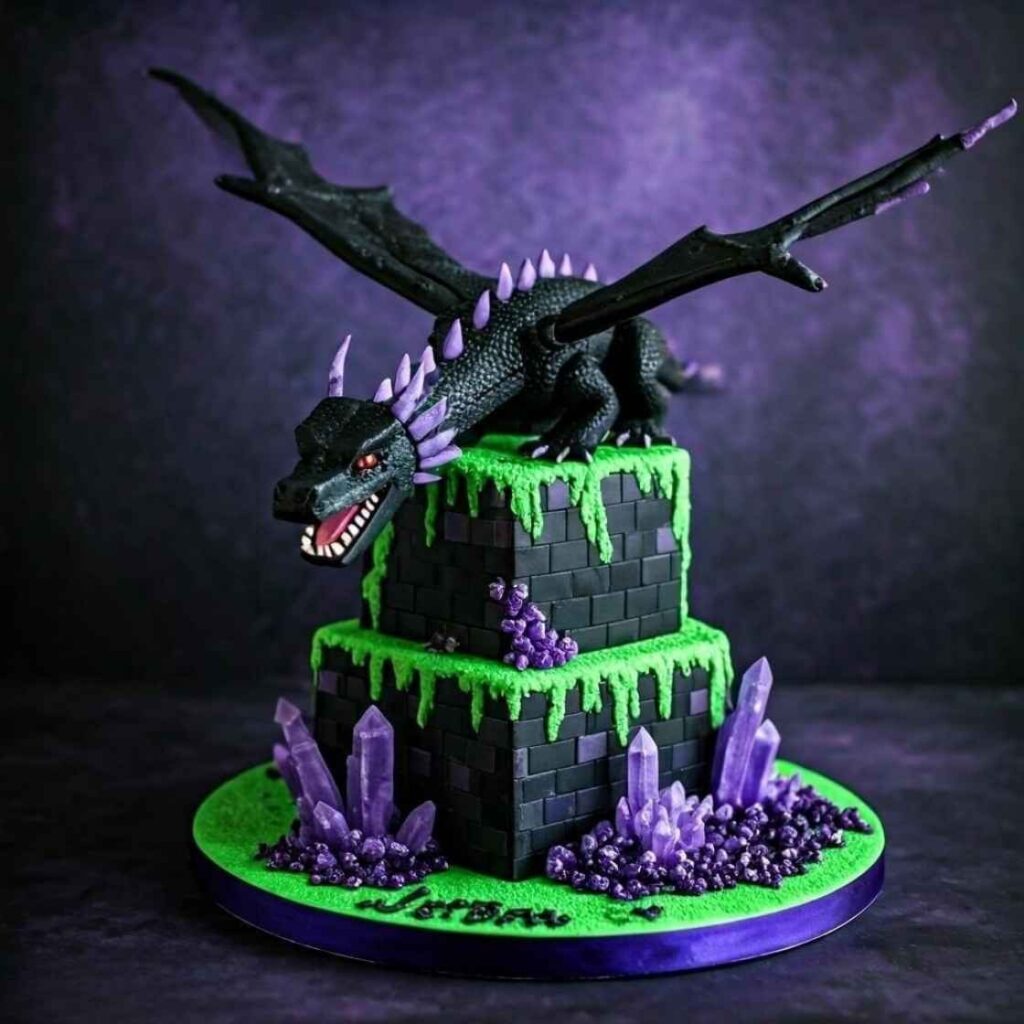 Ender Dragon Cake