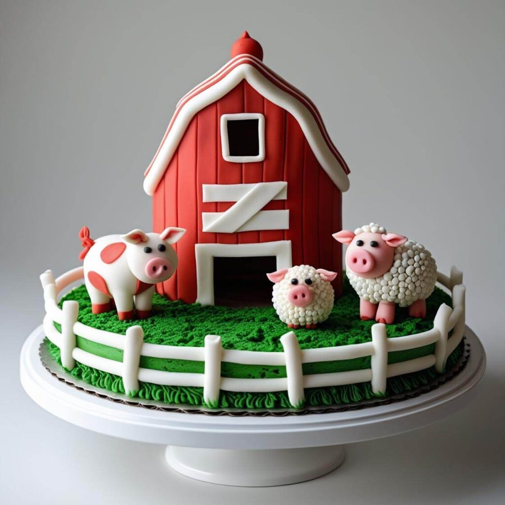 Farm Animal Cake