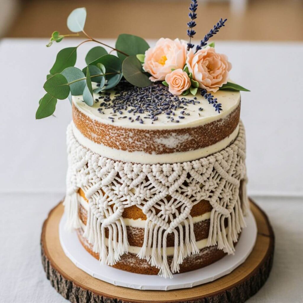 Floral & Bohemian Cake