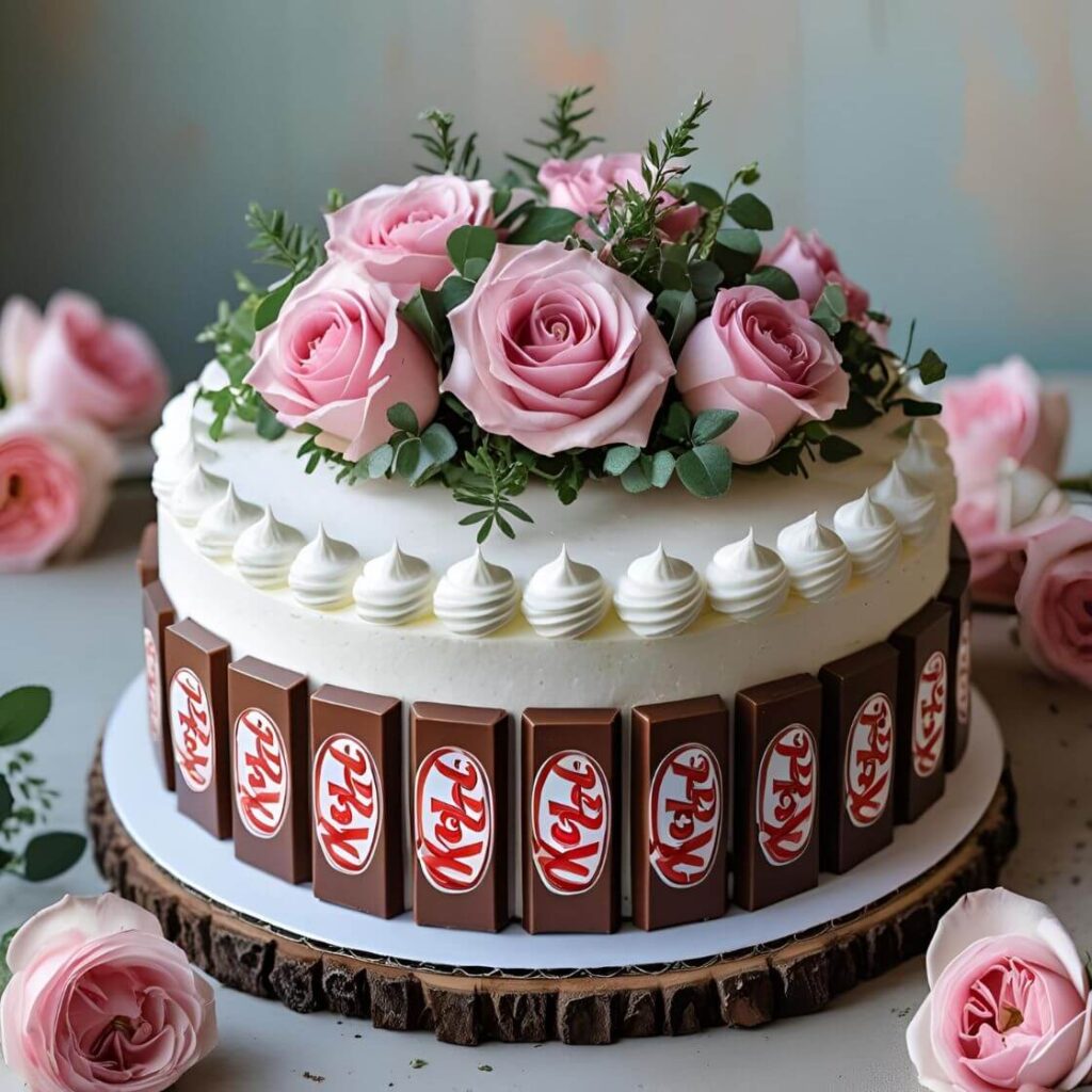 Floral KitKat Cake
