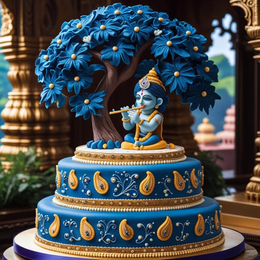Flute-Playing Krishna (Murali Manohar) Cake