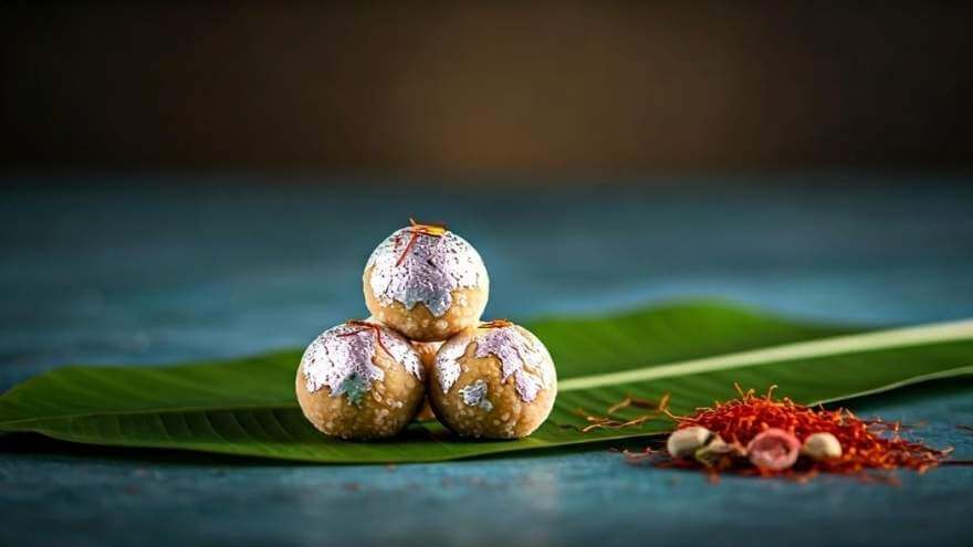 Gluten-Free Eggless Coconut Ladoo