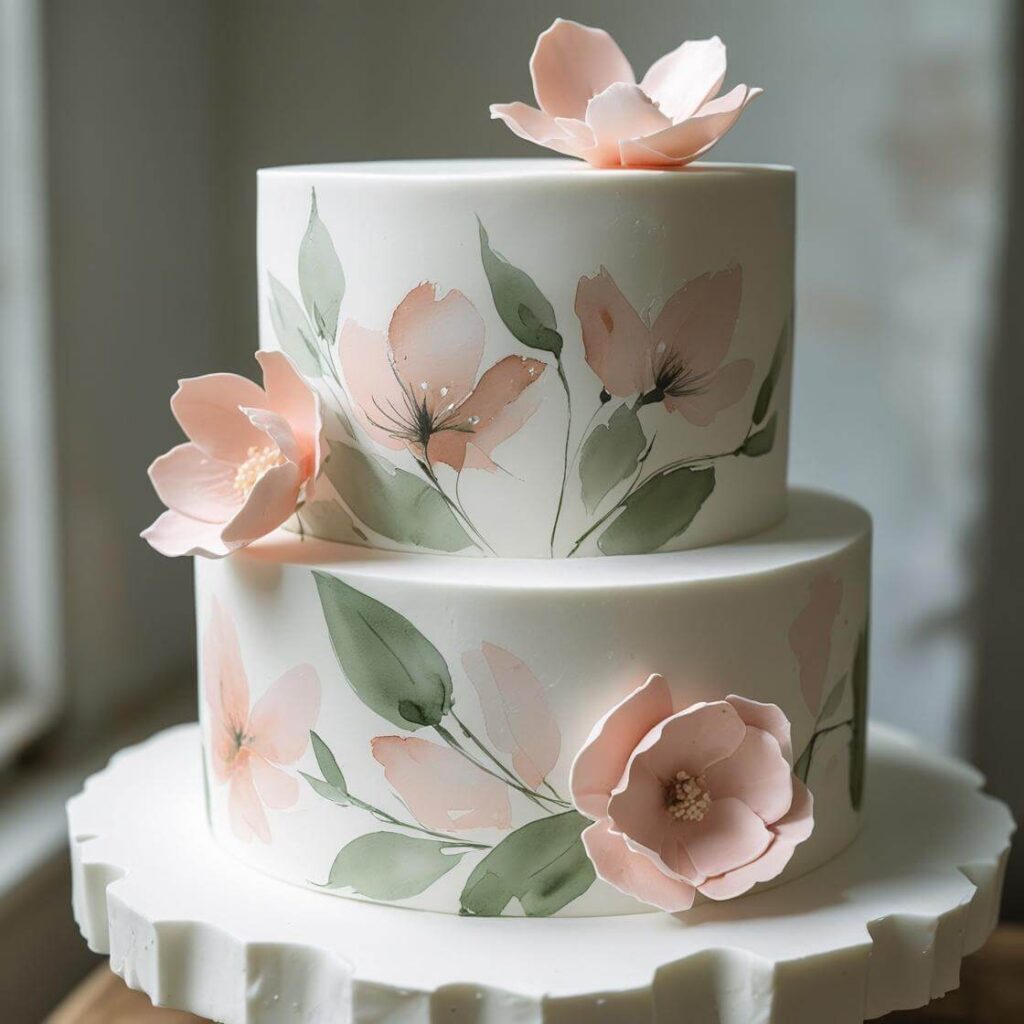 Hand-Painted Artistic Cake