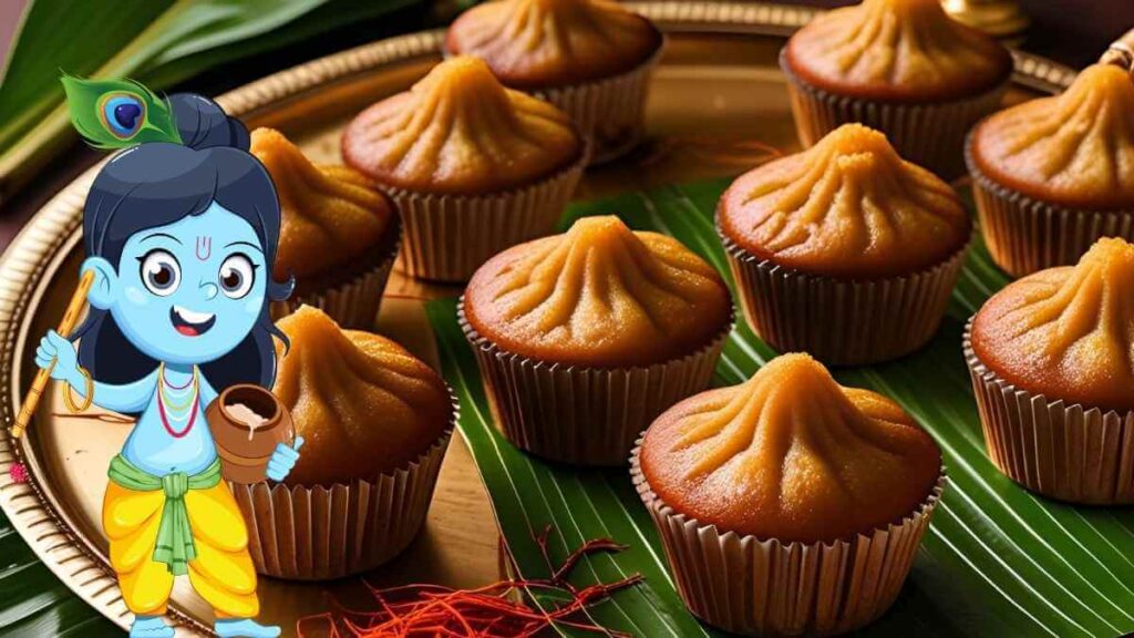 Healthy Janmashtami Bakes - Low-Sugar Modak Muffins for a Guilt-Free Krishna Celebration