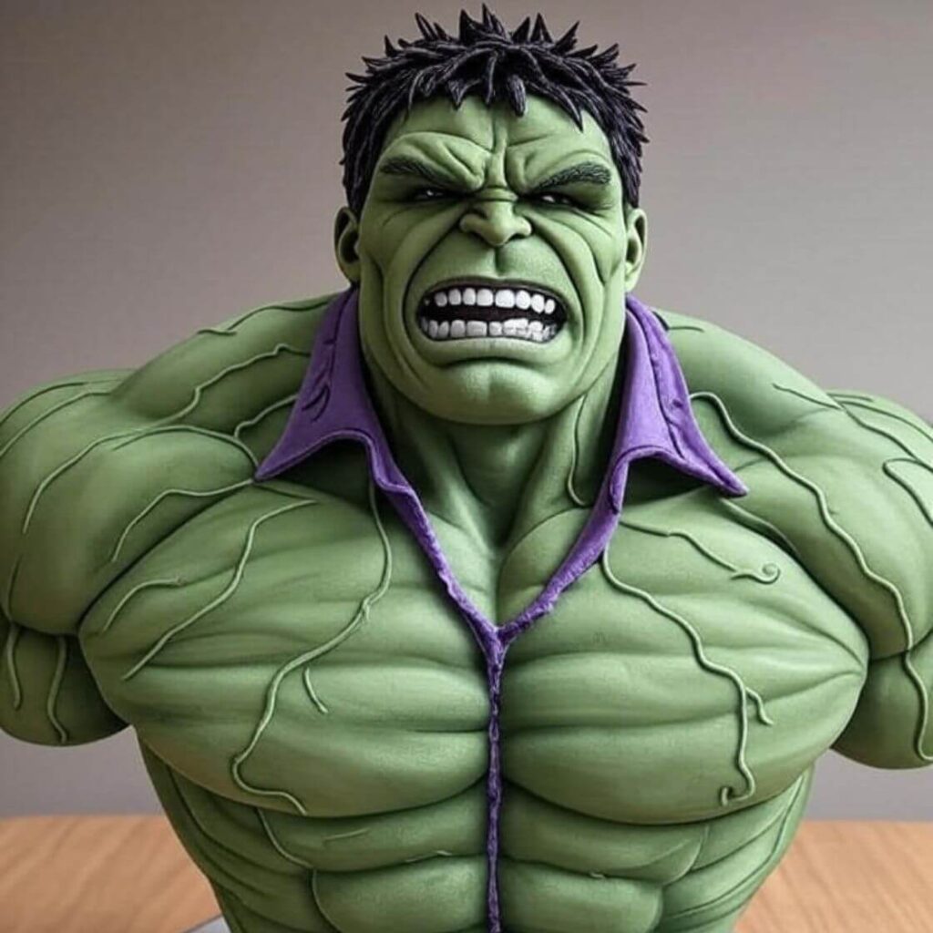 Hulk Bust Cake