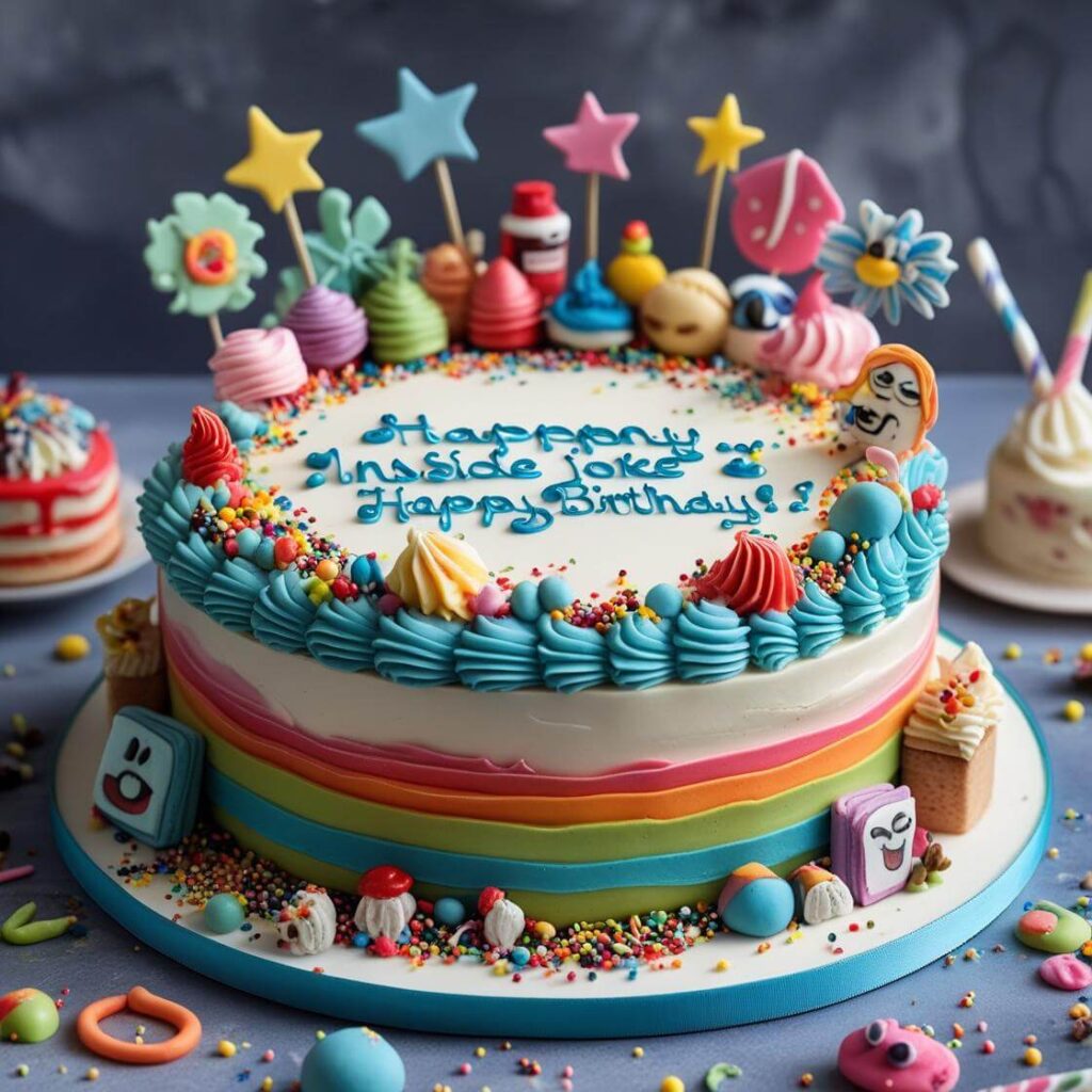 Inside Joke Cake of BFF Birthday