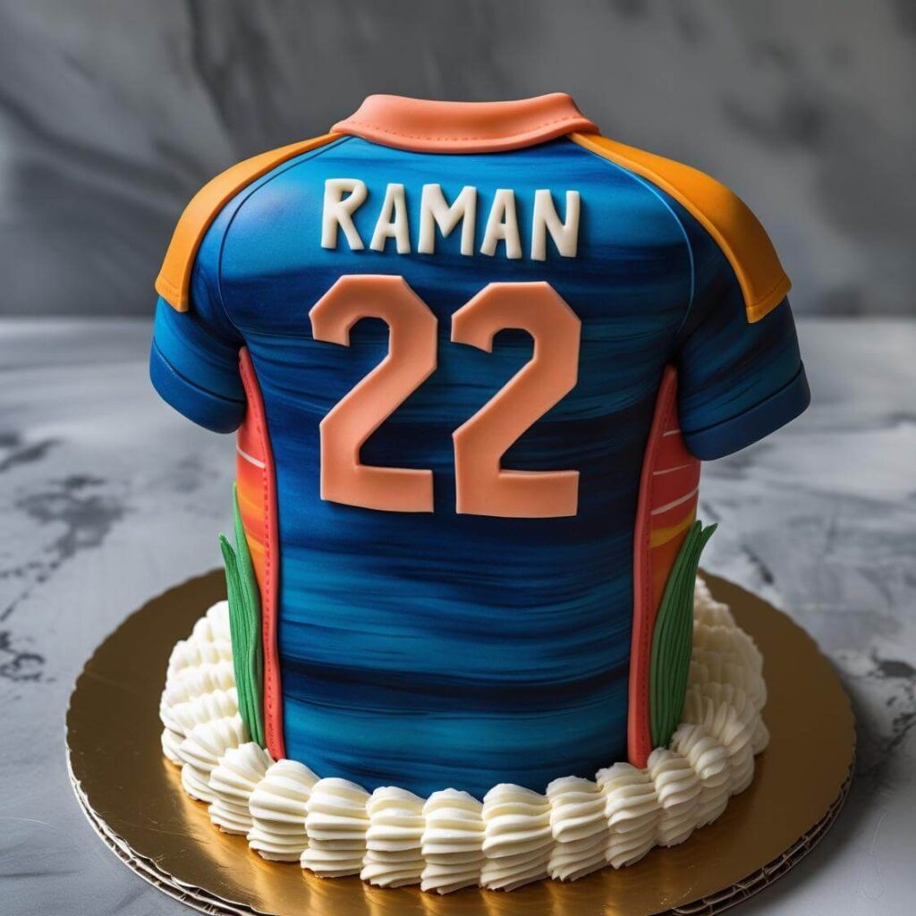 Jersey-Themed Cake