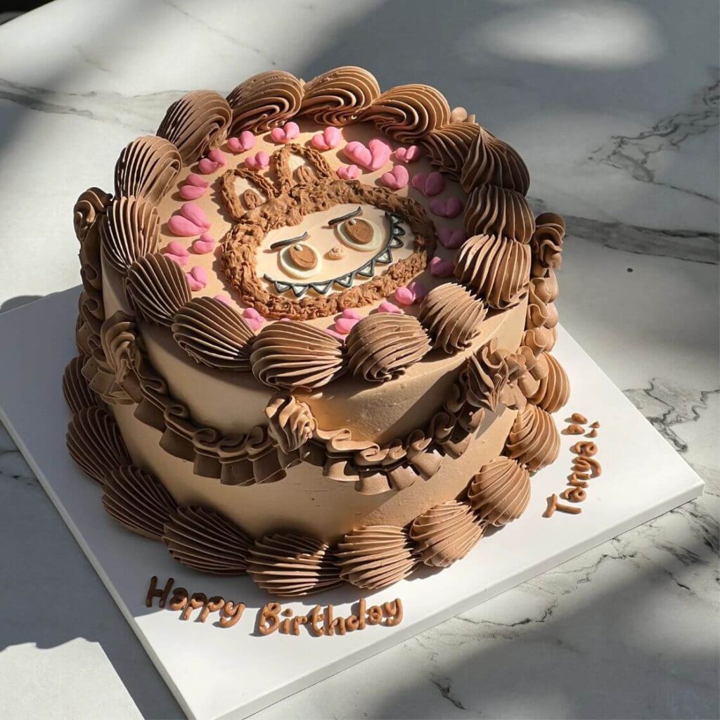 Labubu Donut Stack Cake