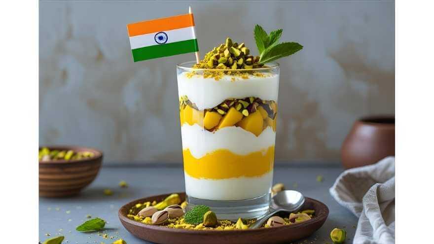 Mango Yogurt Parfait (Tricolor Delight)