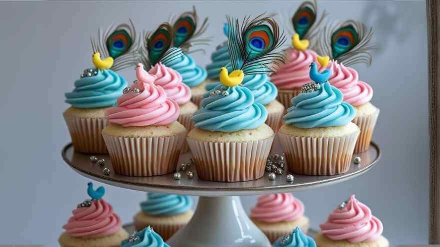 Mini Matki Cupcakes with Fondant Details