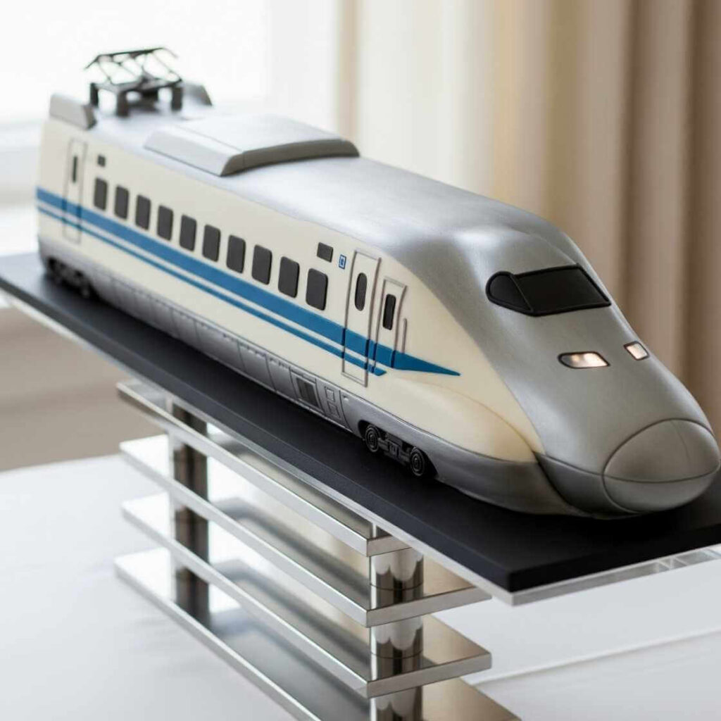 Modern Bullet Train Cake