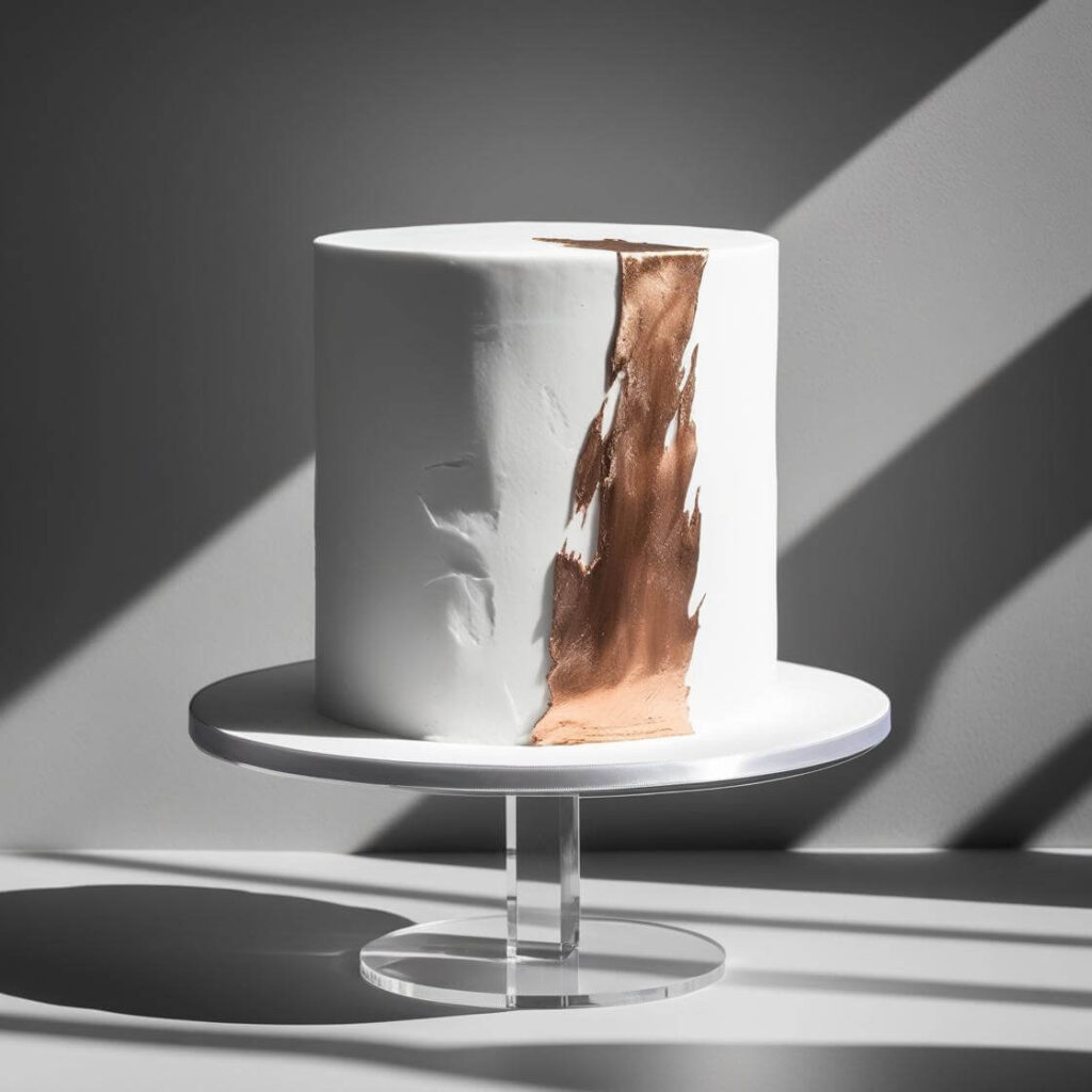 Modern Minimalist Butterscotch Cake