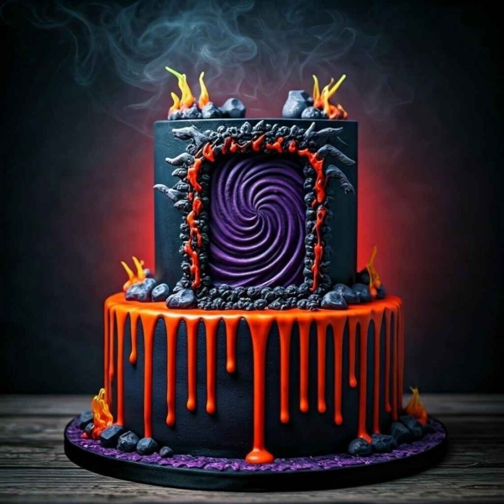 Nether Portal Cake
