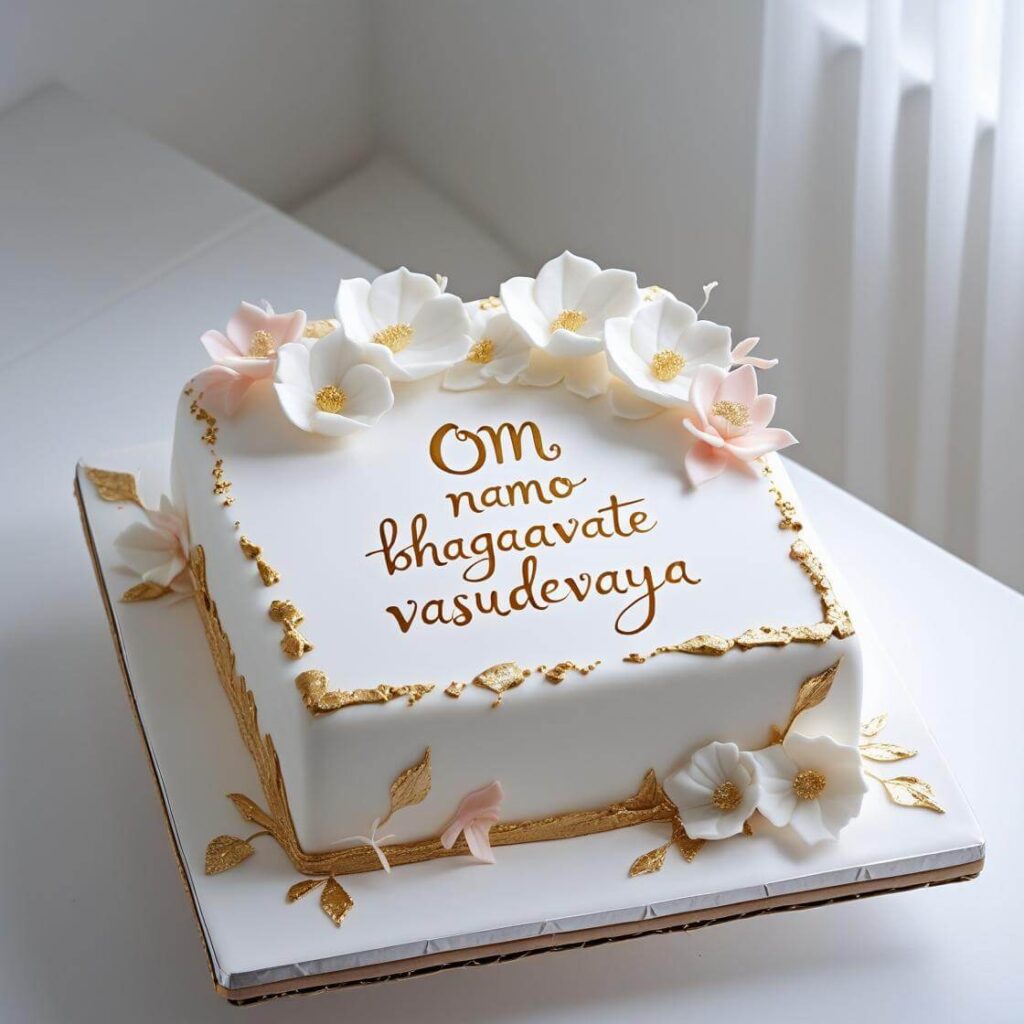 Om Namo Bhagavate Vasudevaya Cake
