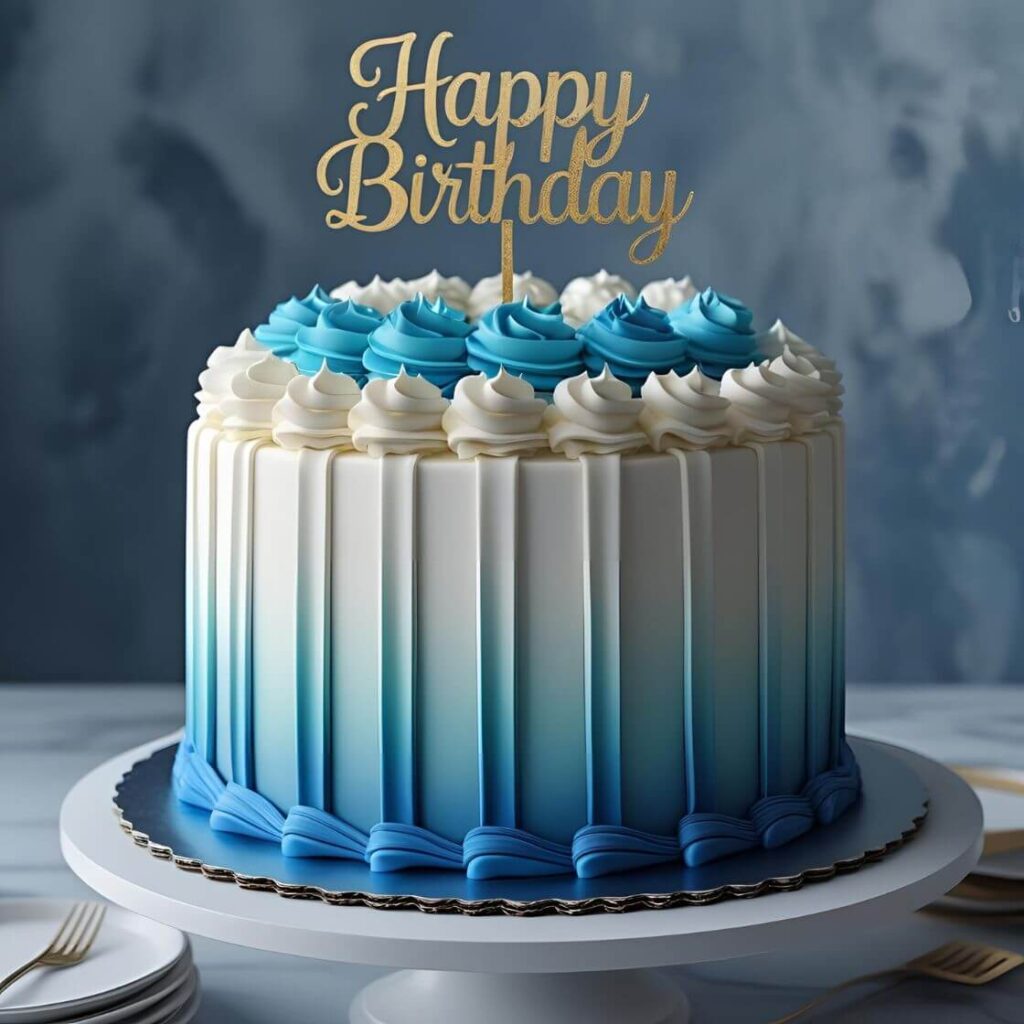 Ombre Ribbon Cake