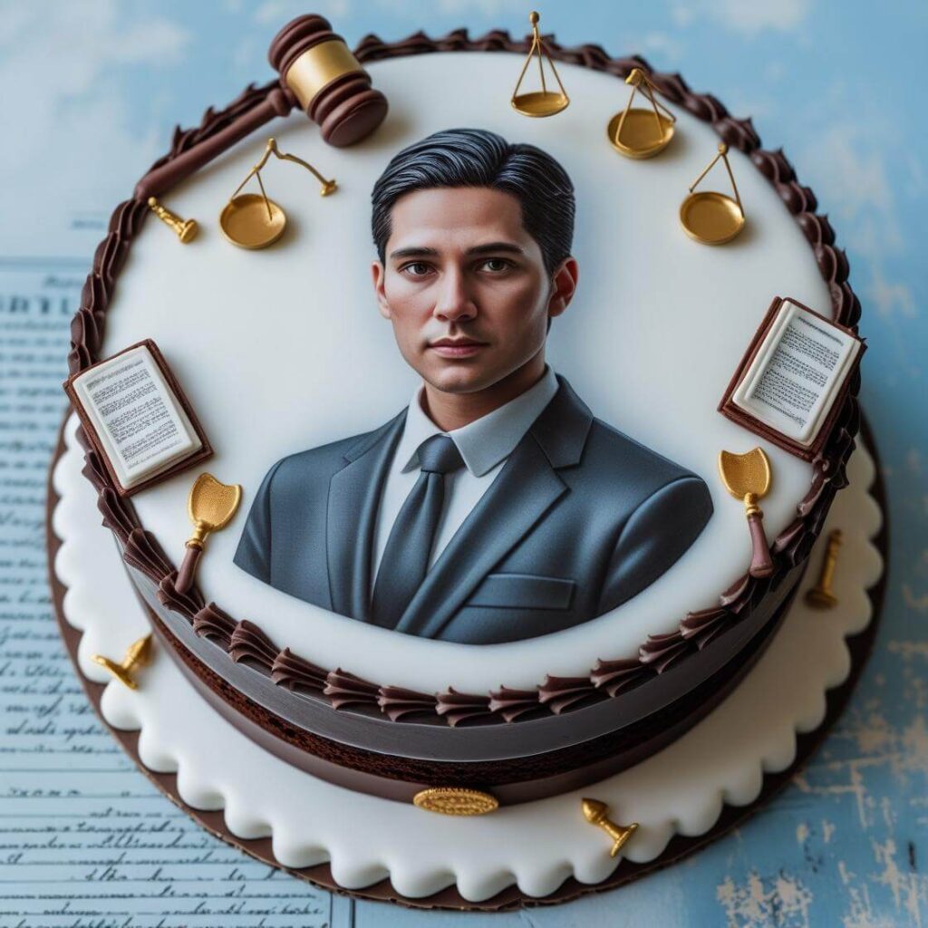 10 Unique Cake Designs for Advocates: Celebrate Legal Excellence 8 Personalized Lawyer Portrait Cake