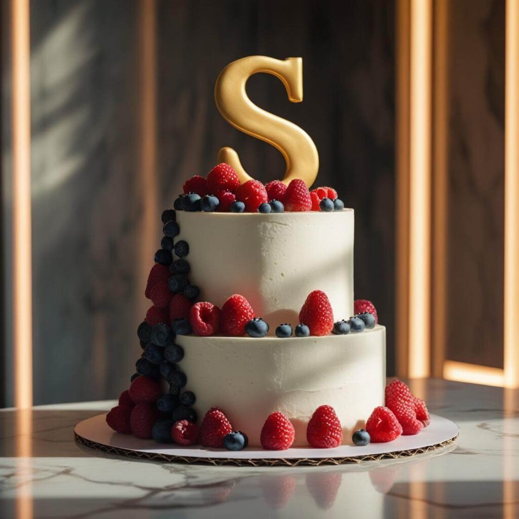 Personalized Monogram Cake