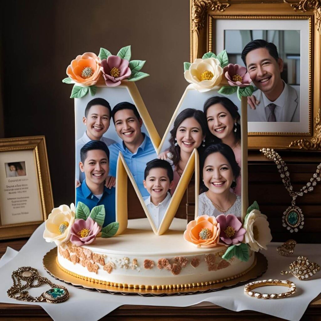 Best 10 Letter Cake Design Ideas to Wow Your Guests! 11 Personalized Photo Letter Cake