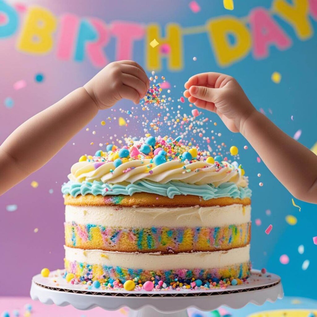 Rainbow Sprinkle Cake