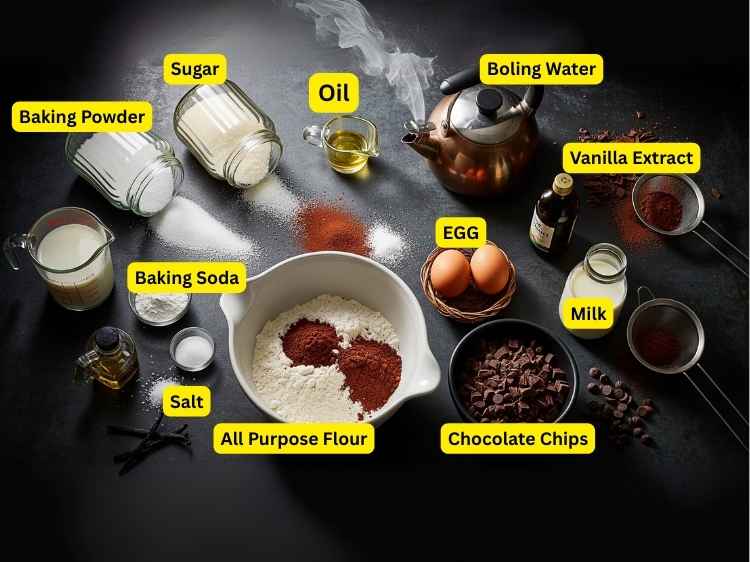 Required Ingredients for Chocolate Truffle Cake Recipe