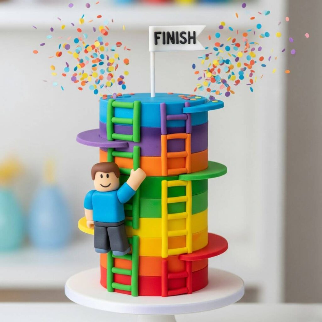 Roblox Obby (Obstacle Course) Cake