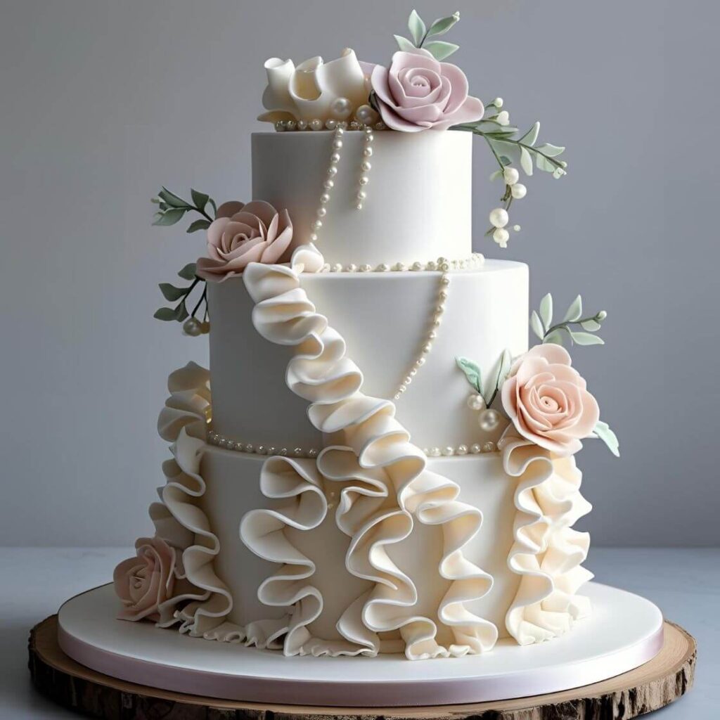 Ruffled Ribbon Cake