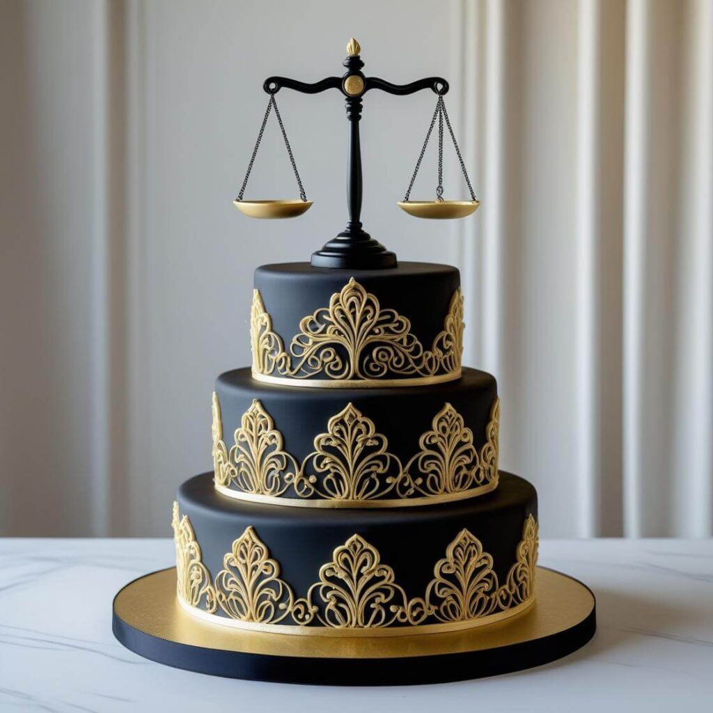 10 Unique Cake Designs for Advocates: Celebrate Legal Excellence 2 Scales of Justice Cake