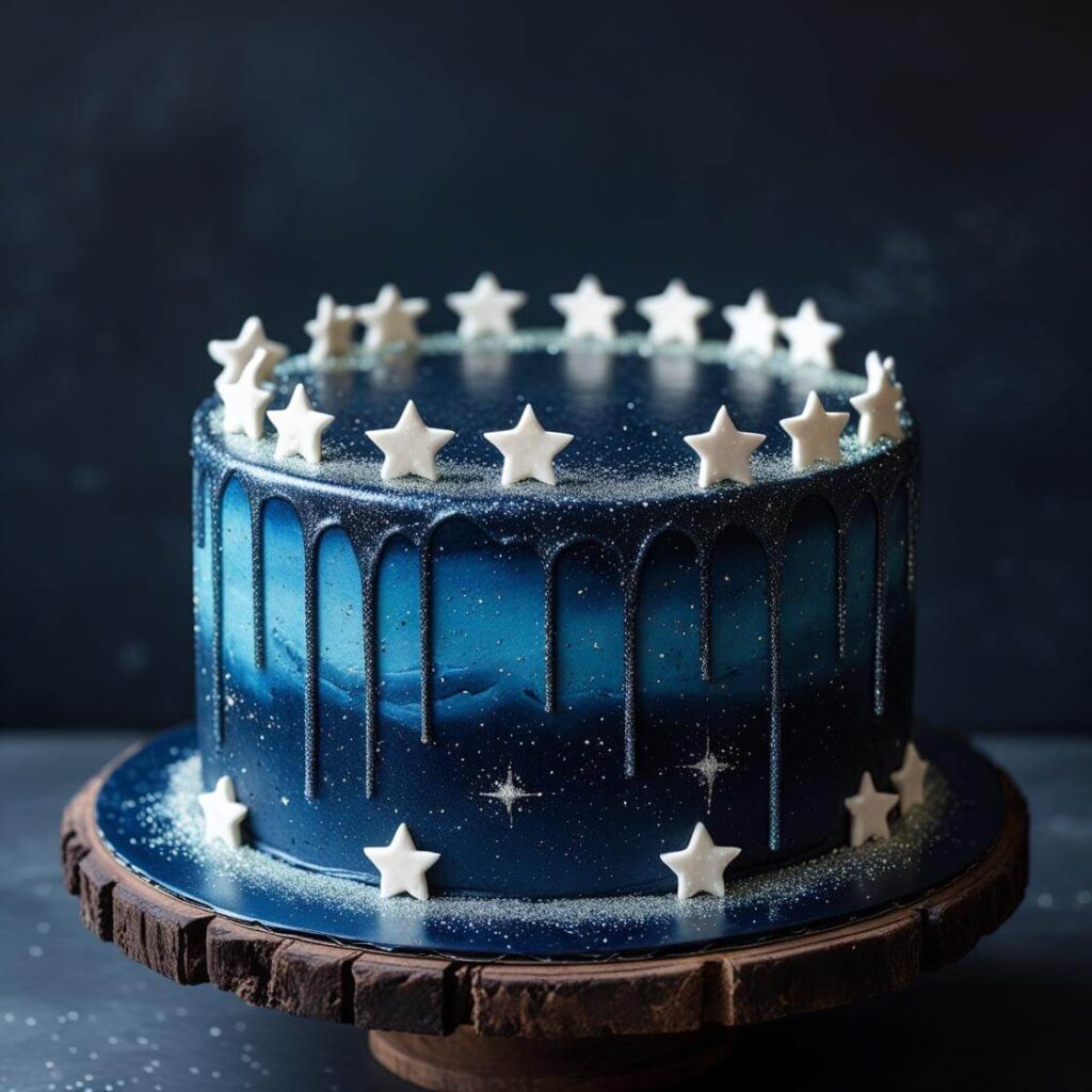 Starry Night Cake for Boyfriend Birthday