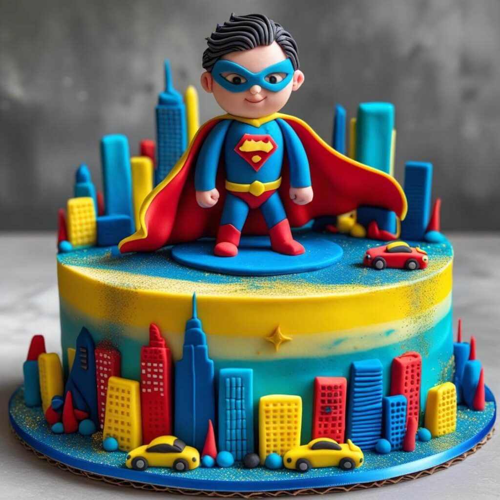 Superhero Cake for Boyfriend
