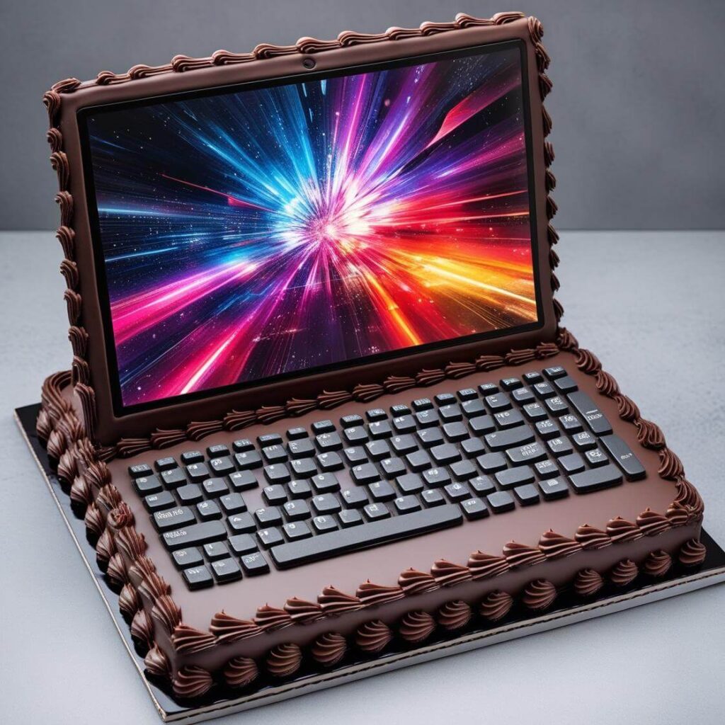 Techie's Digital Delight Cake
