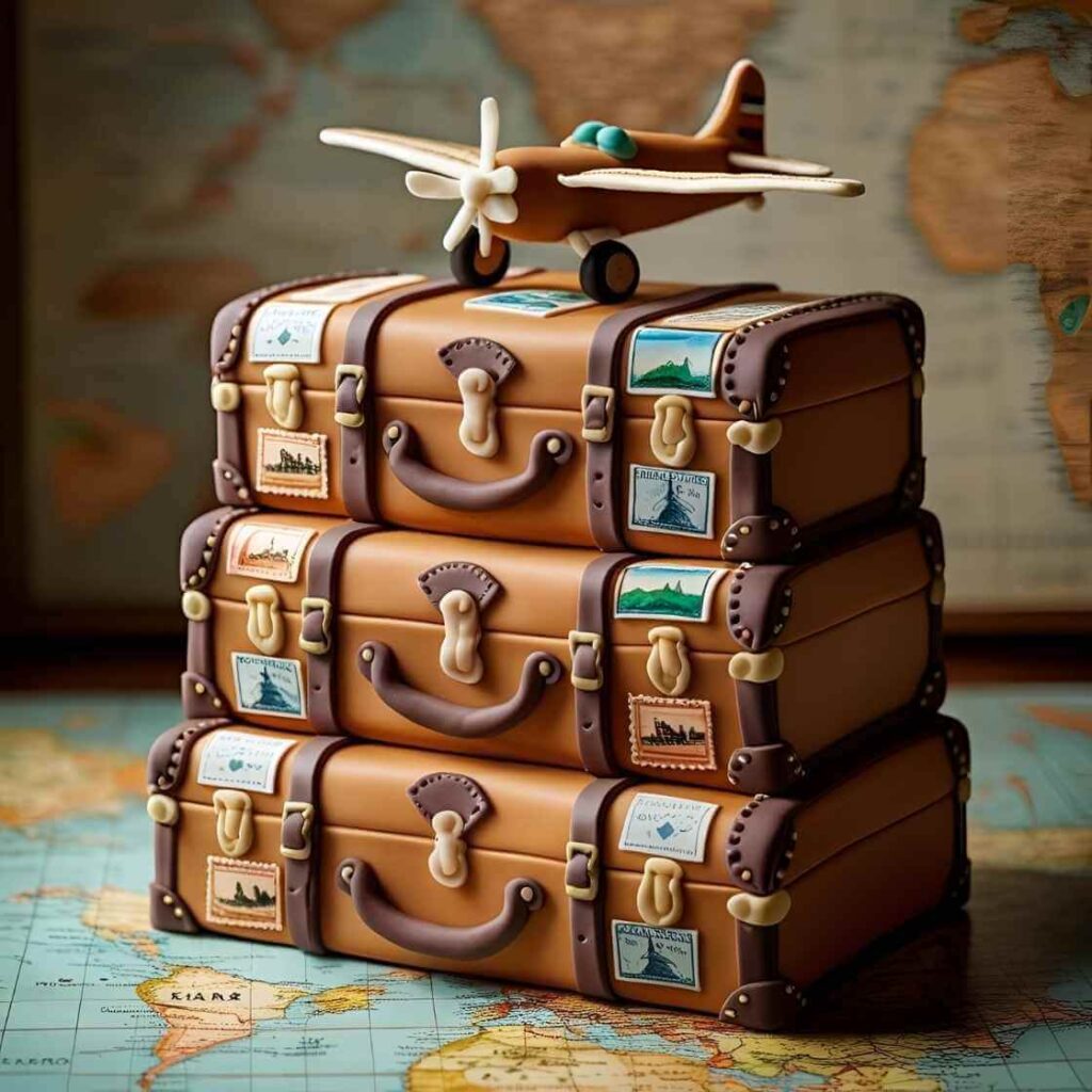 The Travel-Themed Cake