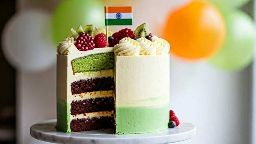 Tri-Color Gluten-Free Cake